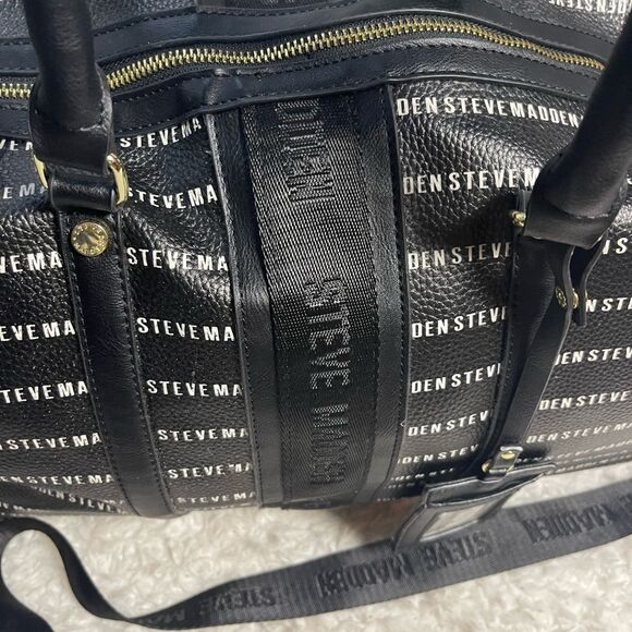 Steve Madden Synthetic Monochrome Logo Duffel Bag/weekender bag. - Picture 9 of 16